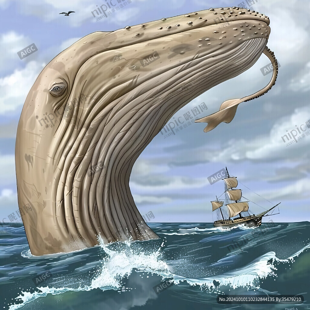 低多边形风鲸鱼