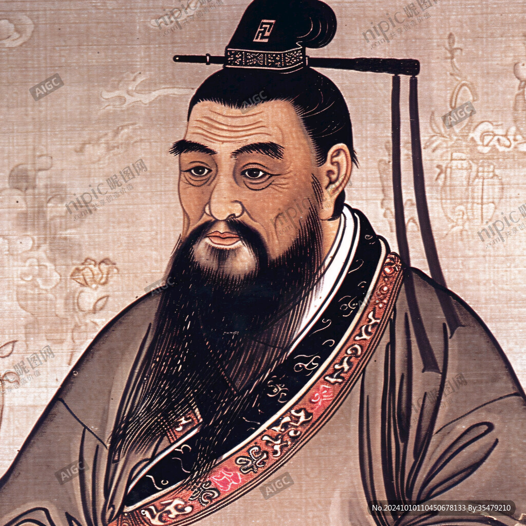 古代名人孙武挂画