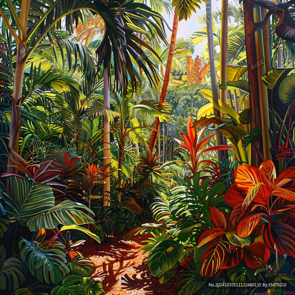 热带雨林插画