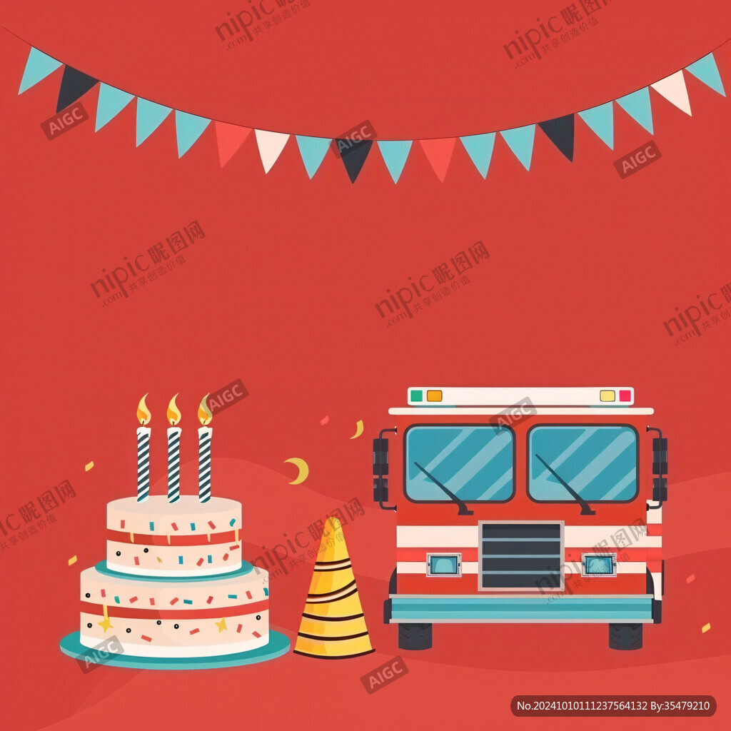 消防车主题生日派对