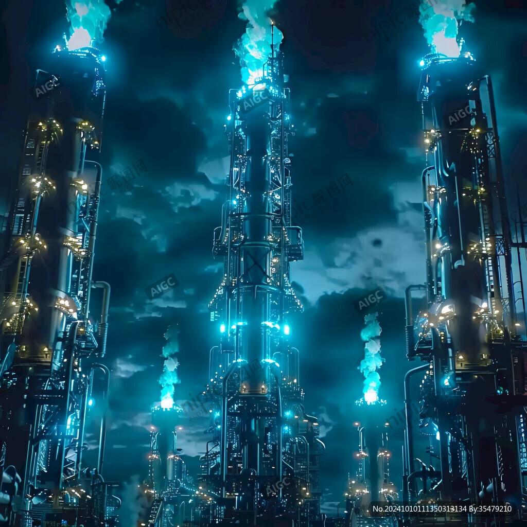 石化厂素材
