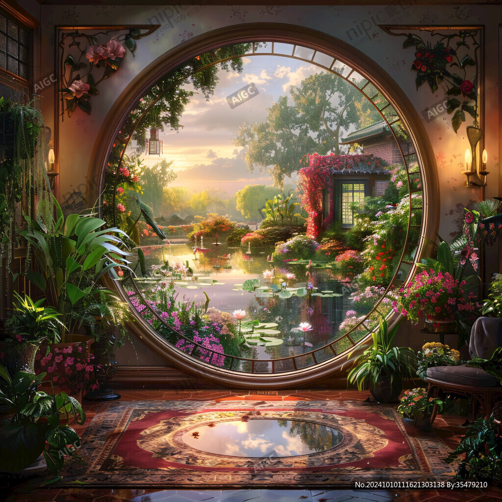 影视小品庭院背景