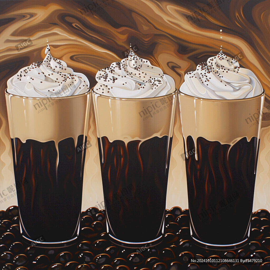咖啡奶茶饮品装饰画