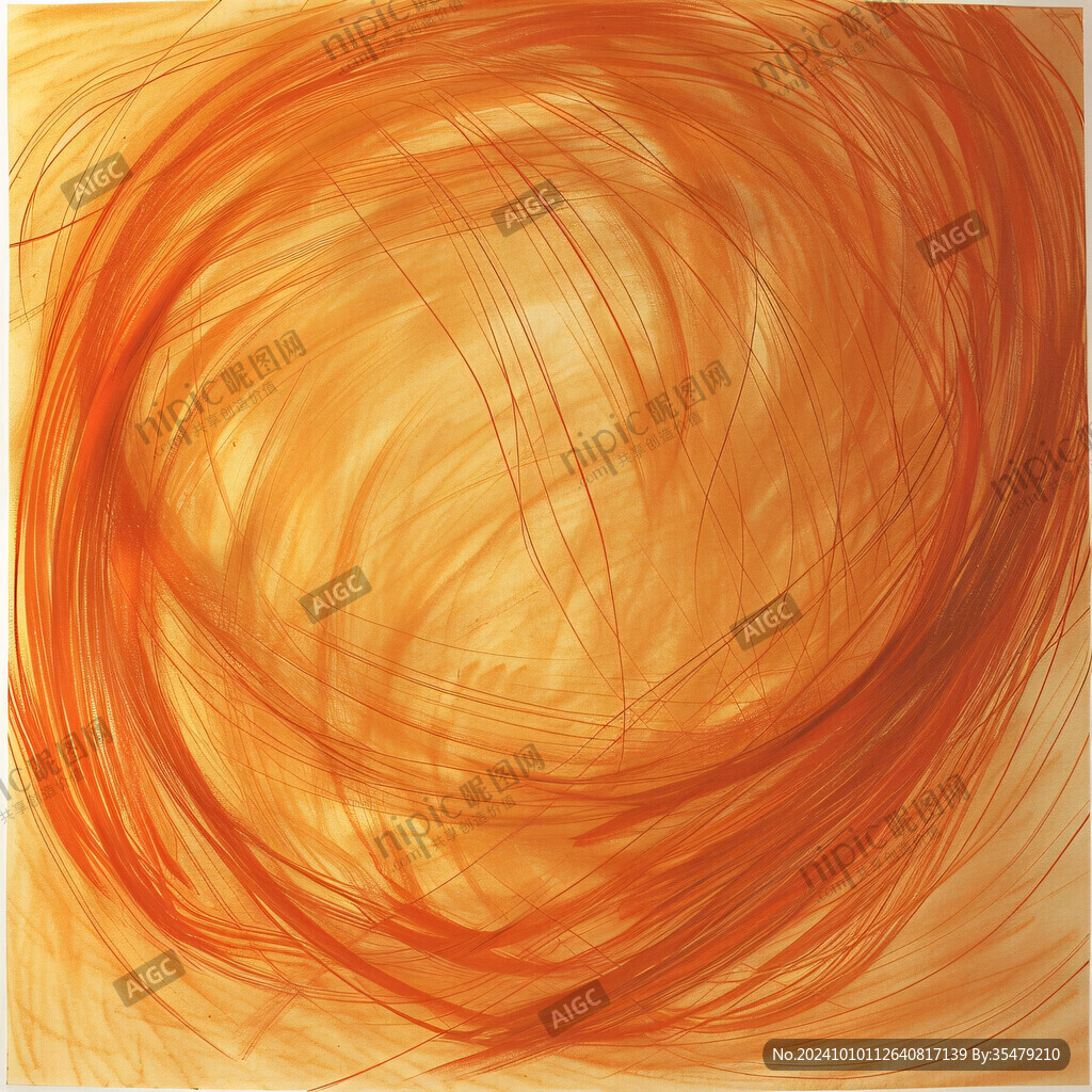 旋涡线条背景装饰画