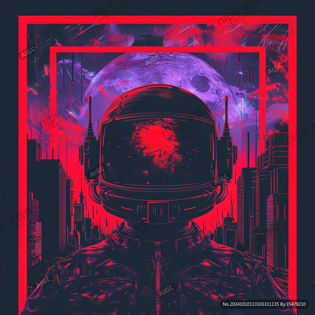 赛博朋克装饰画