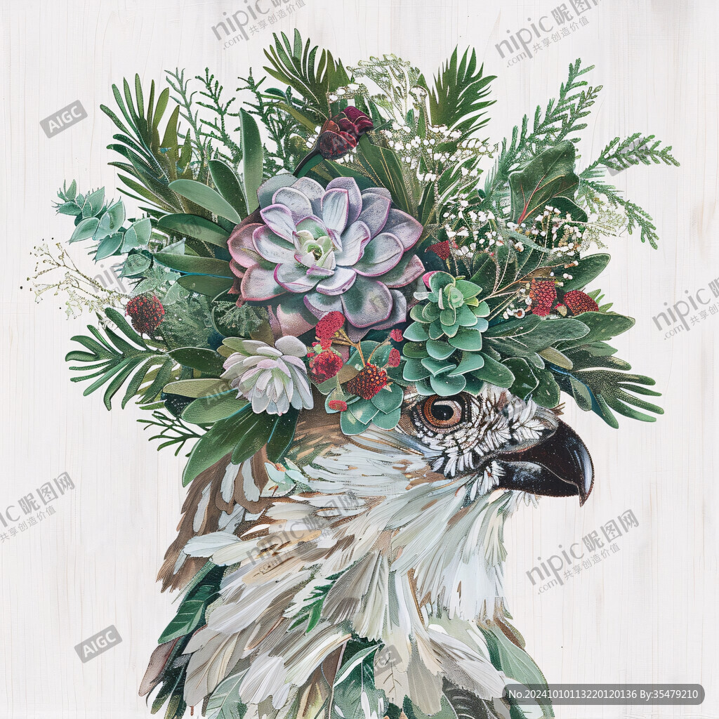 3d立体孔雀花鸟