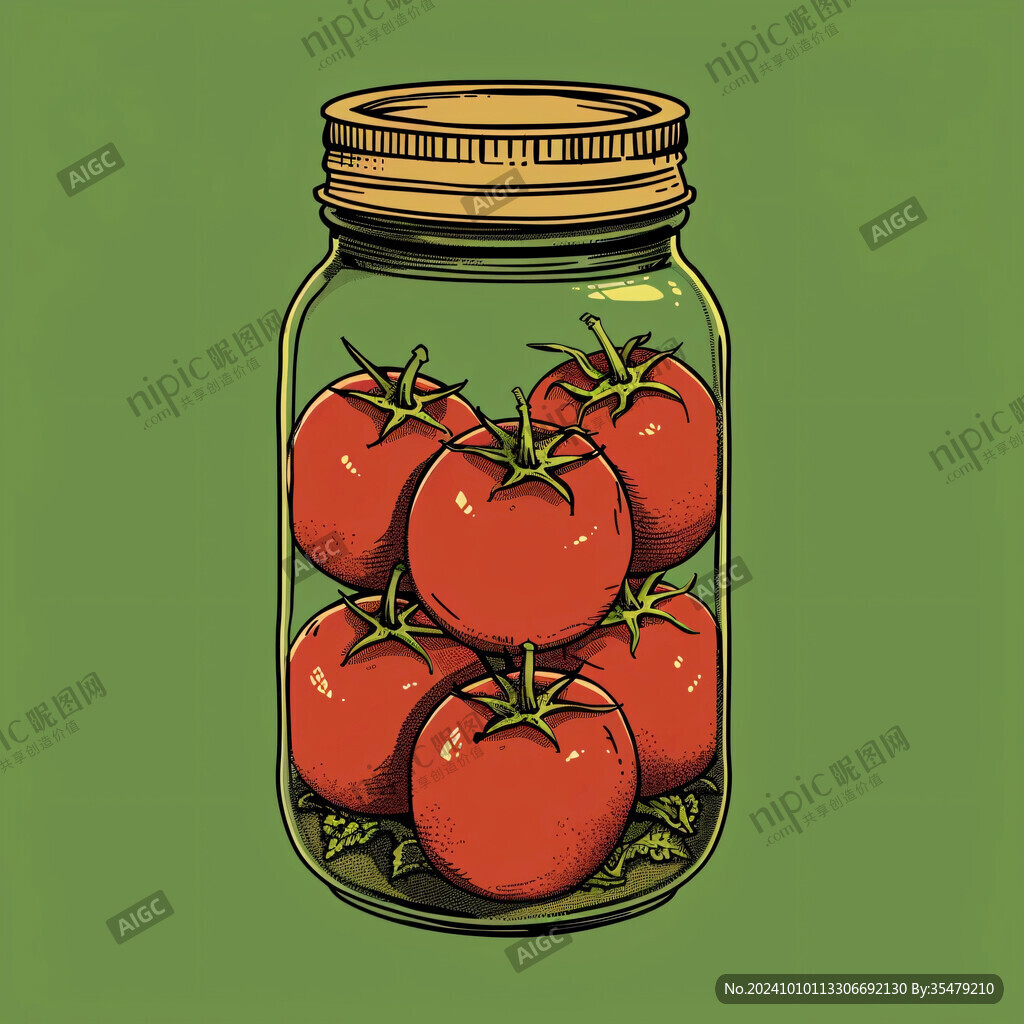 冰糖小番茄插画