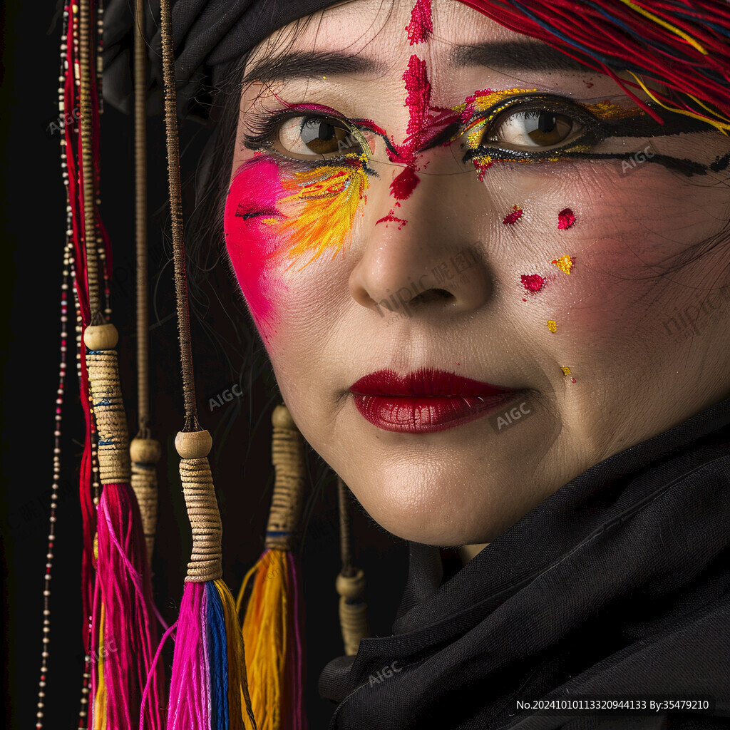 非物质文化化妆妆容