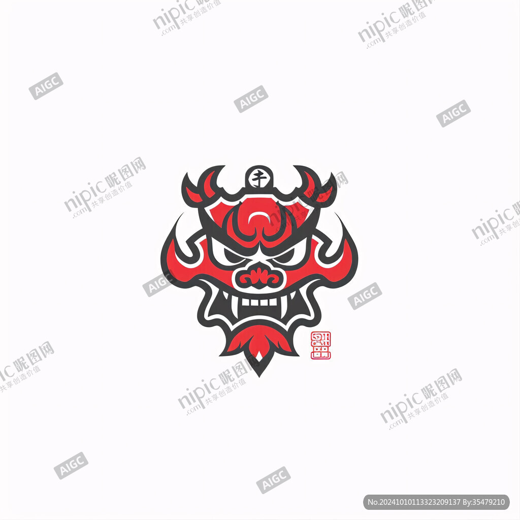 中国风牛头标志