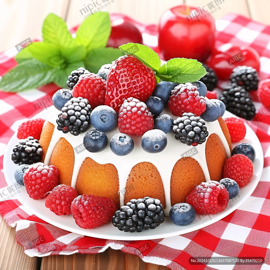 水果蛋糕高清图片