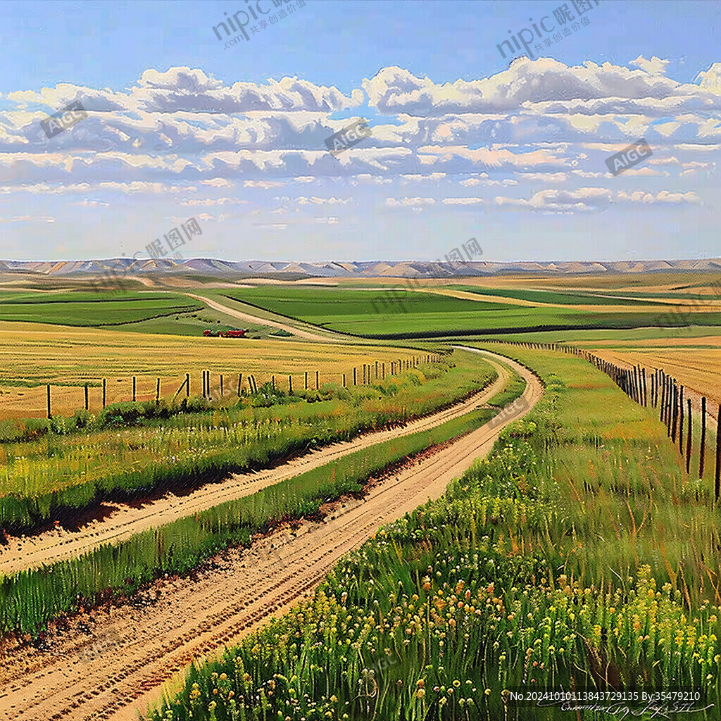 草原公路边境公路