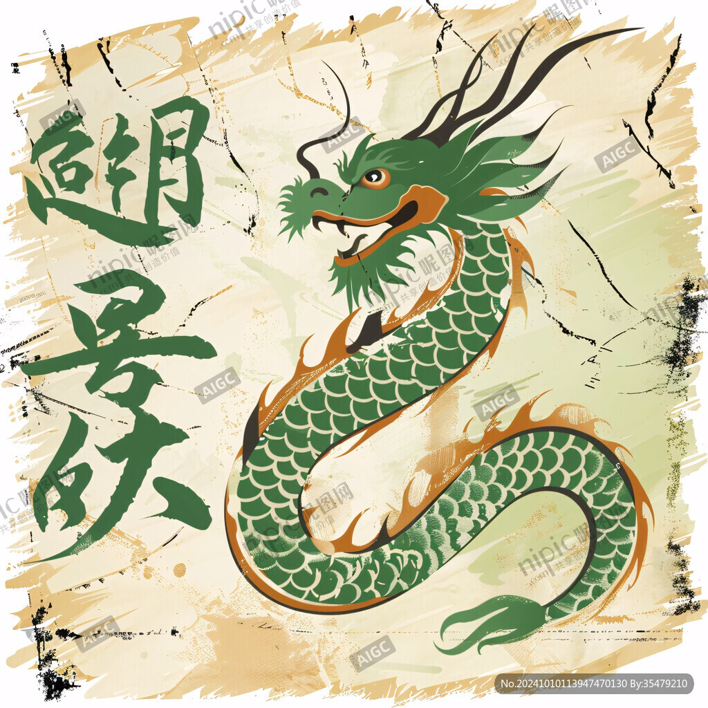 龙纹中国龙腾龙生肖龙