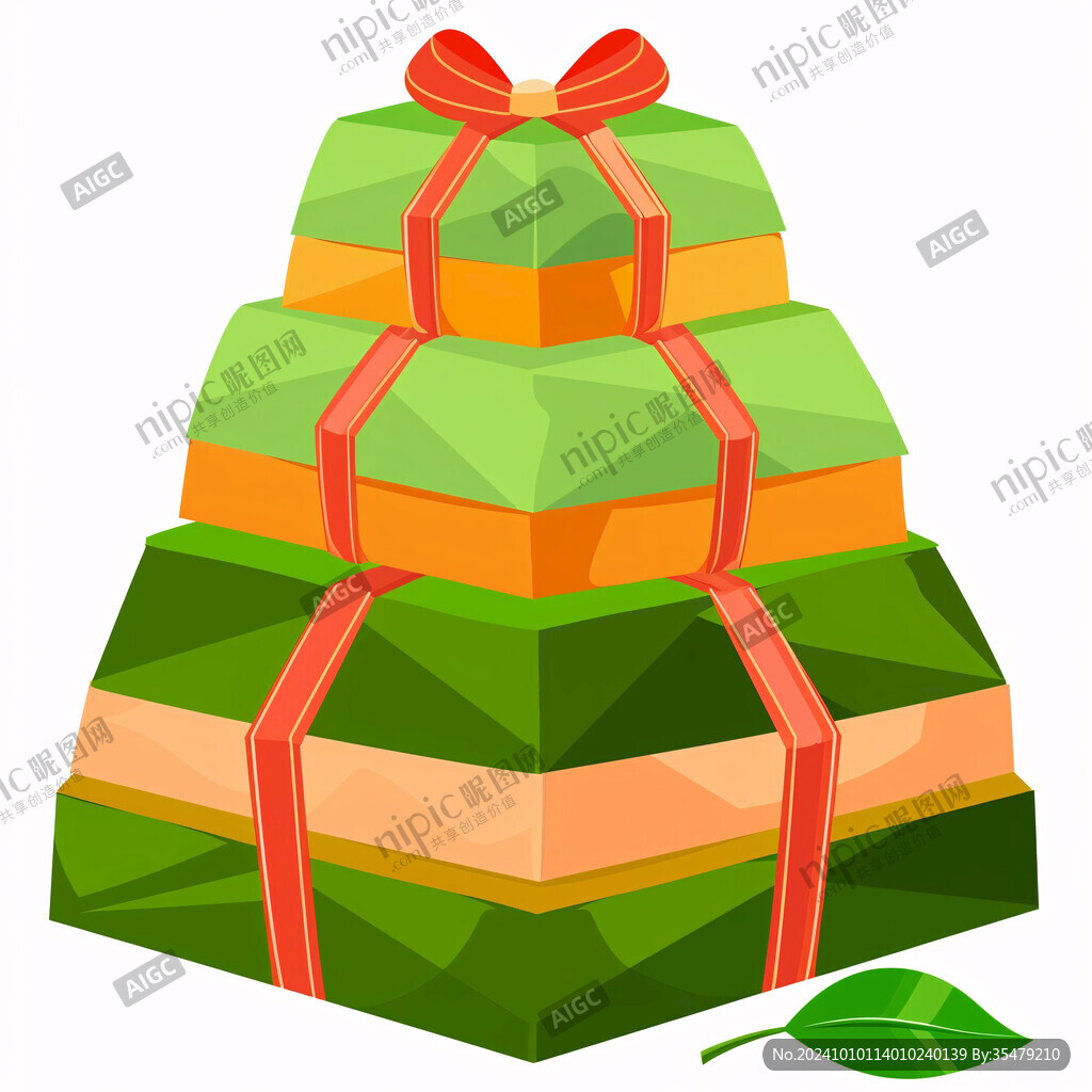 端午礼盒插画素材