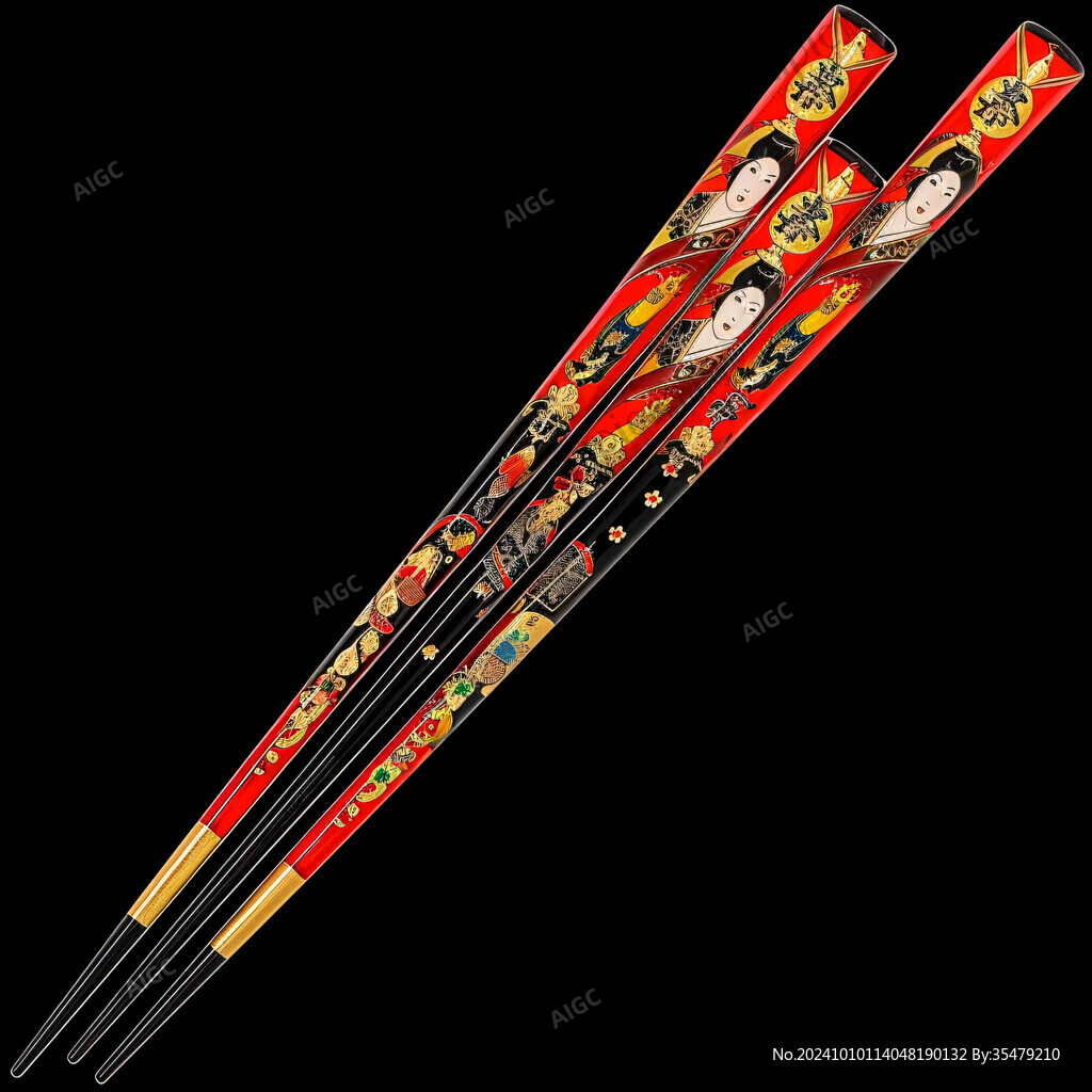 印花筷子铁木筷子