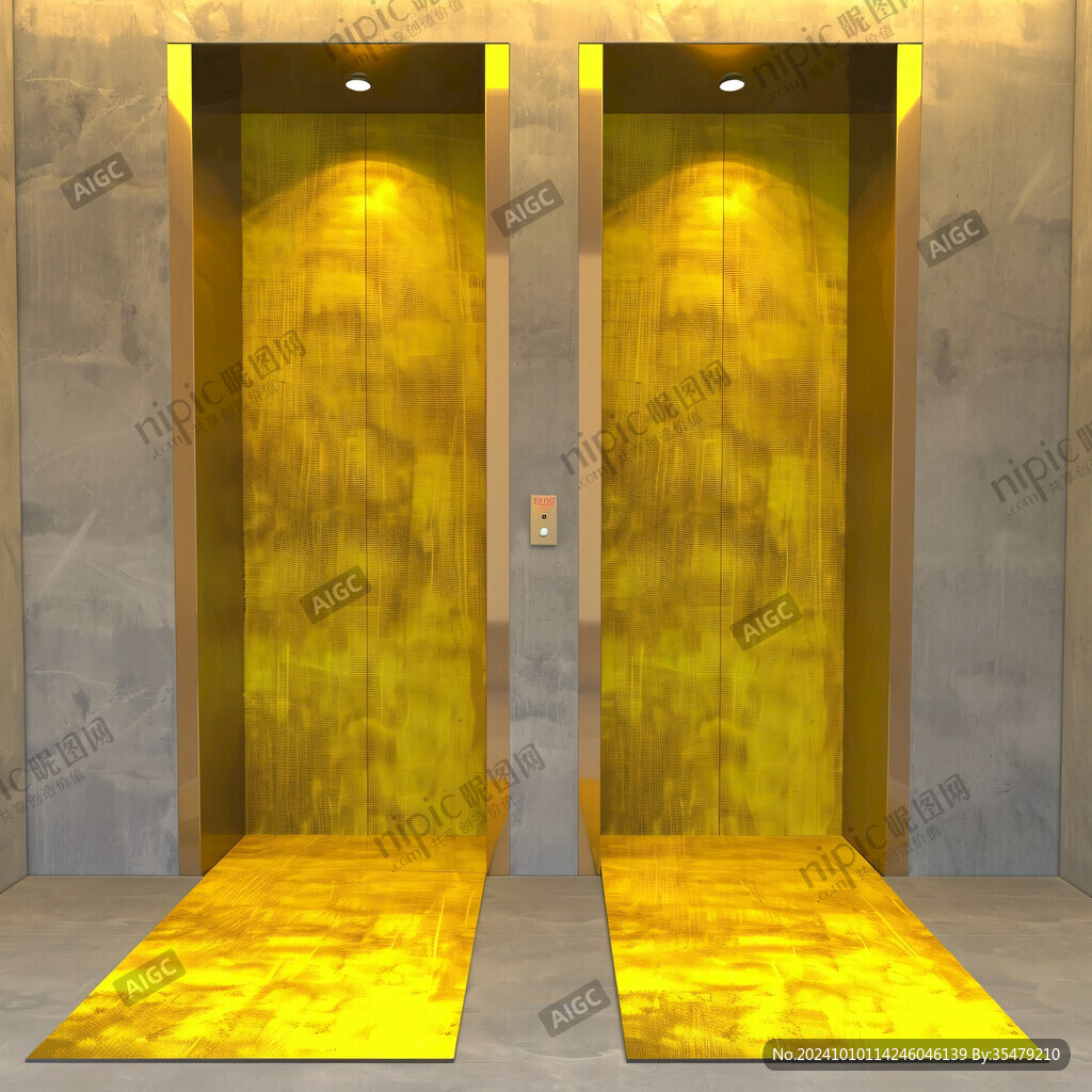 金色电梯间