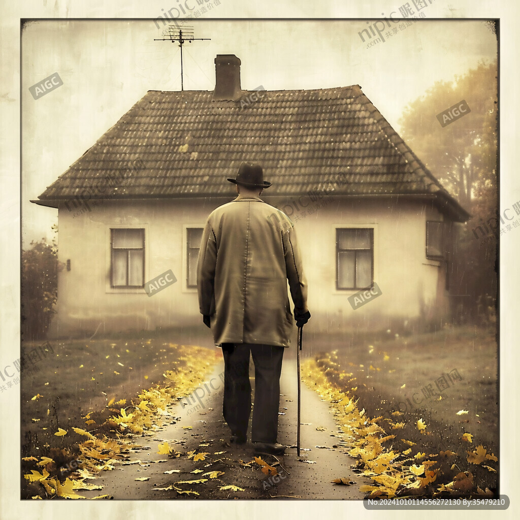 孤寡老人公益海报