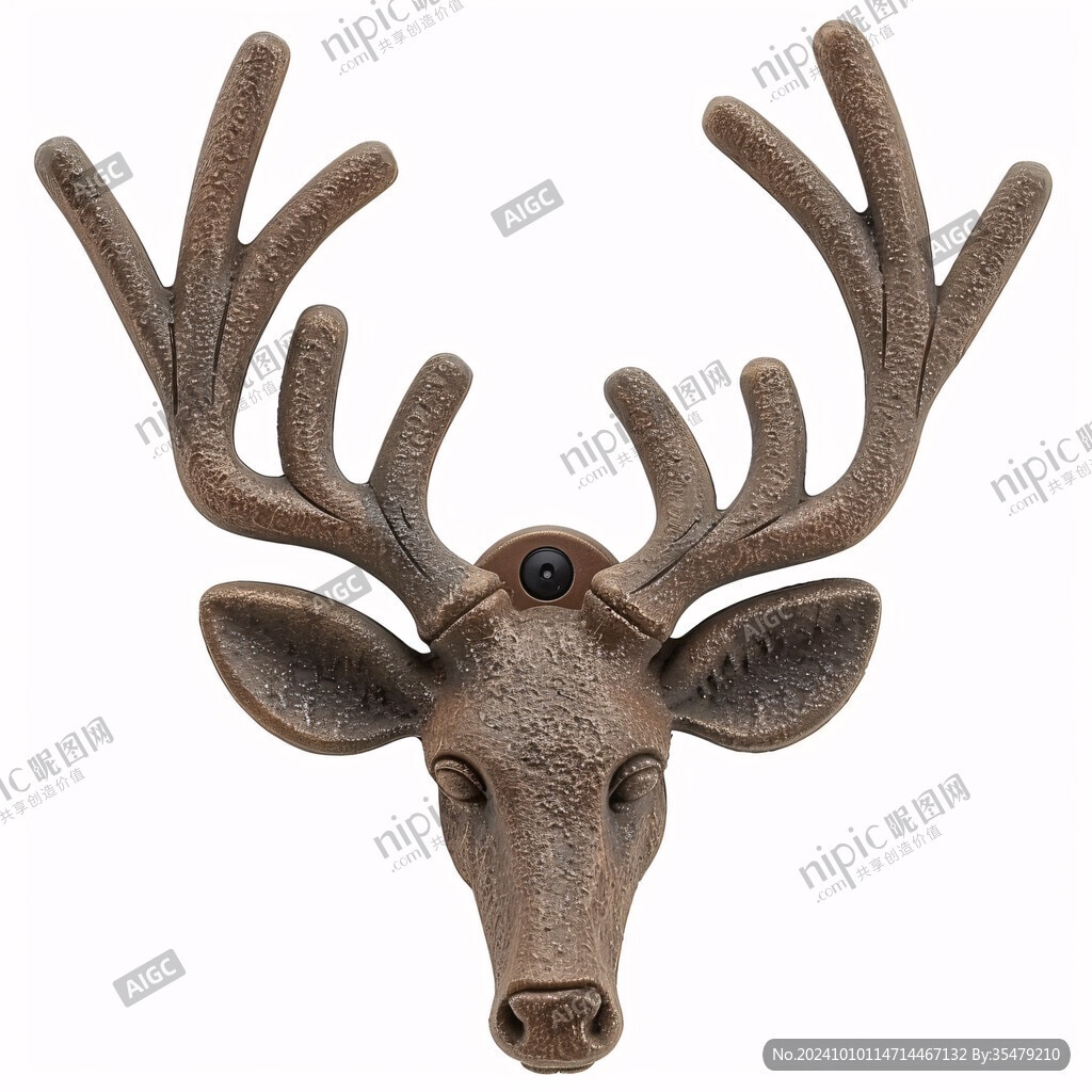 鹿头装饰素材