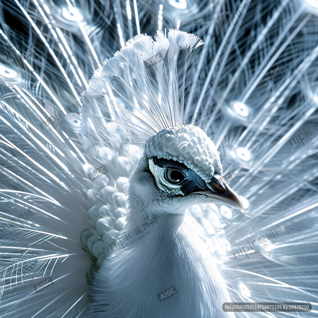 3d立体孔雀花鸟