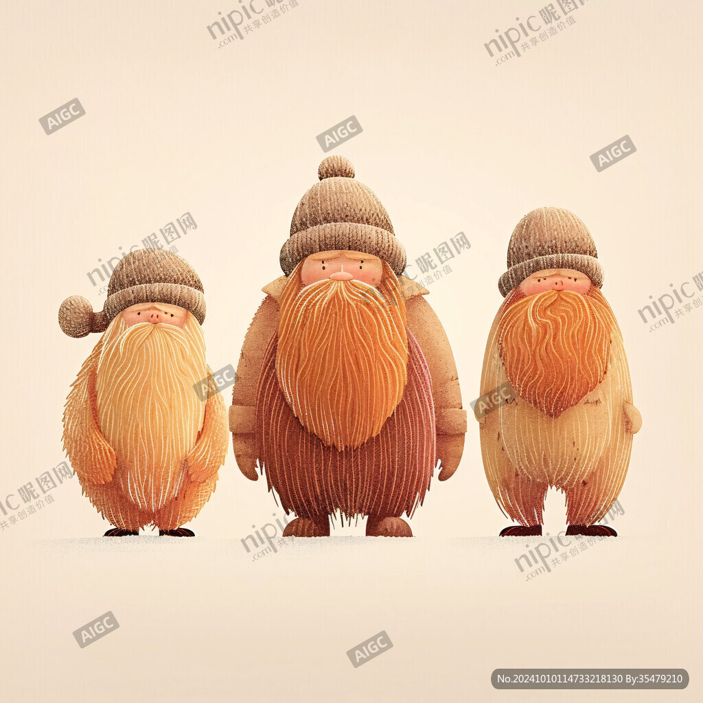 人物造型胡子昂