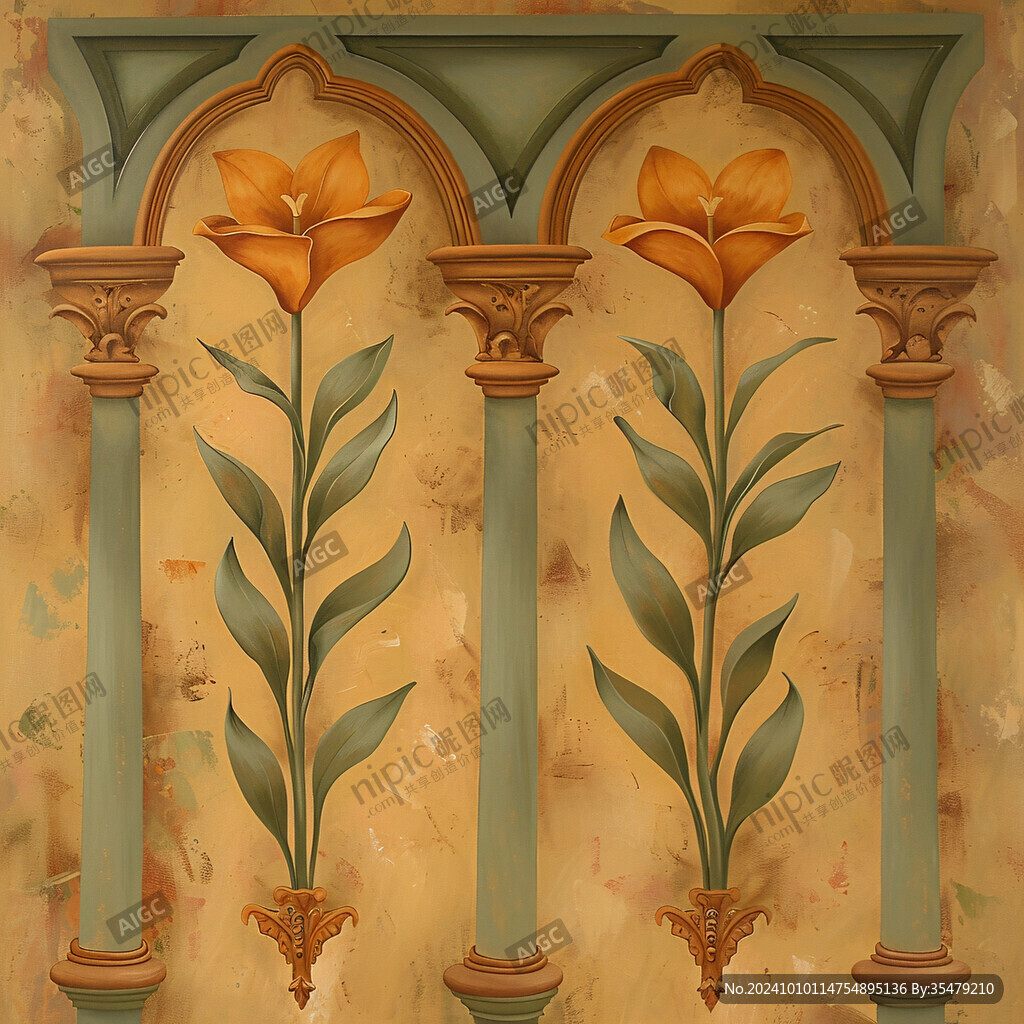 欧式柱子花纹