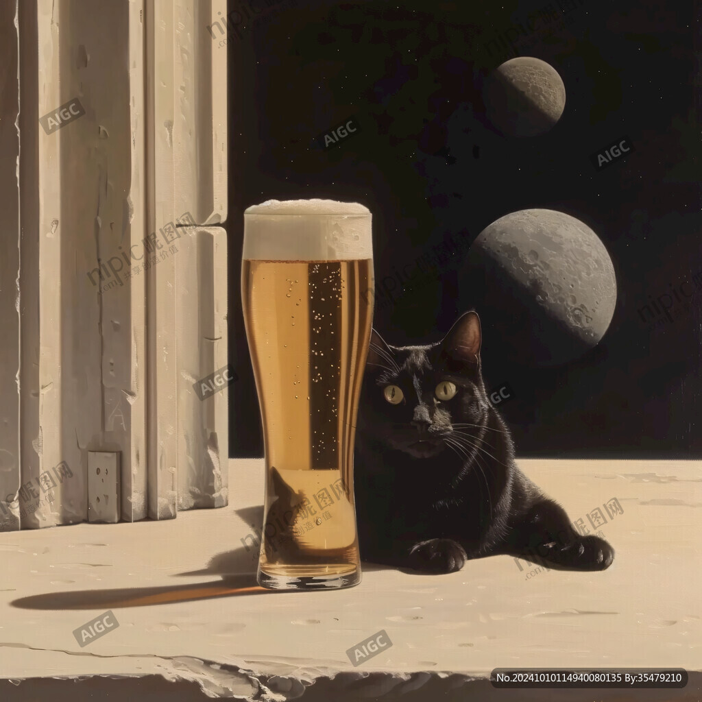 创意写实猫当代装饰画