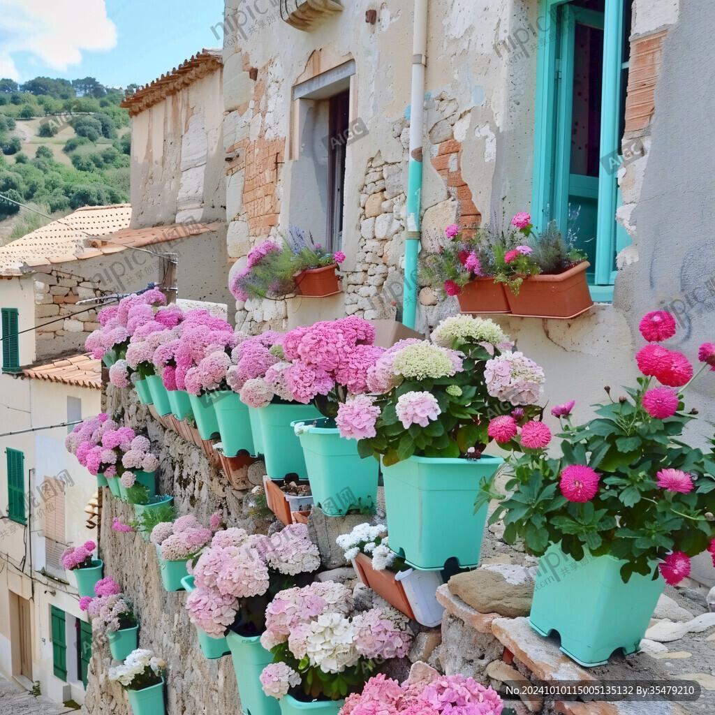 法国伊瓦尔鲜花小镇