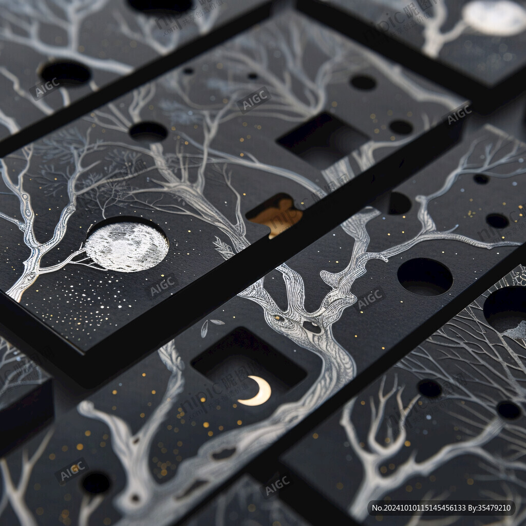 梦幻夜晚立体画