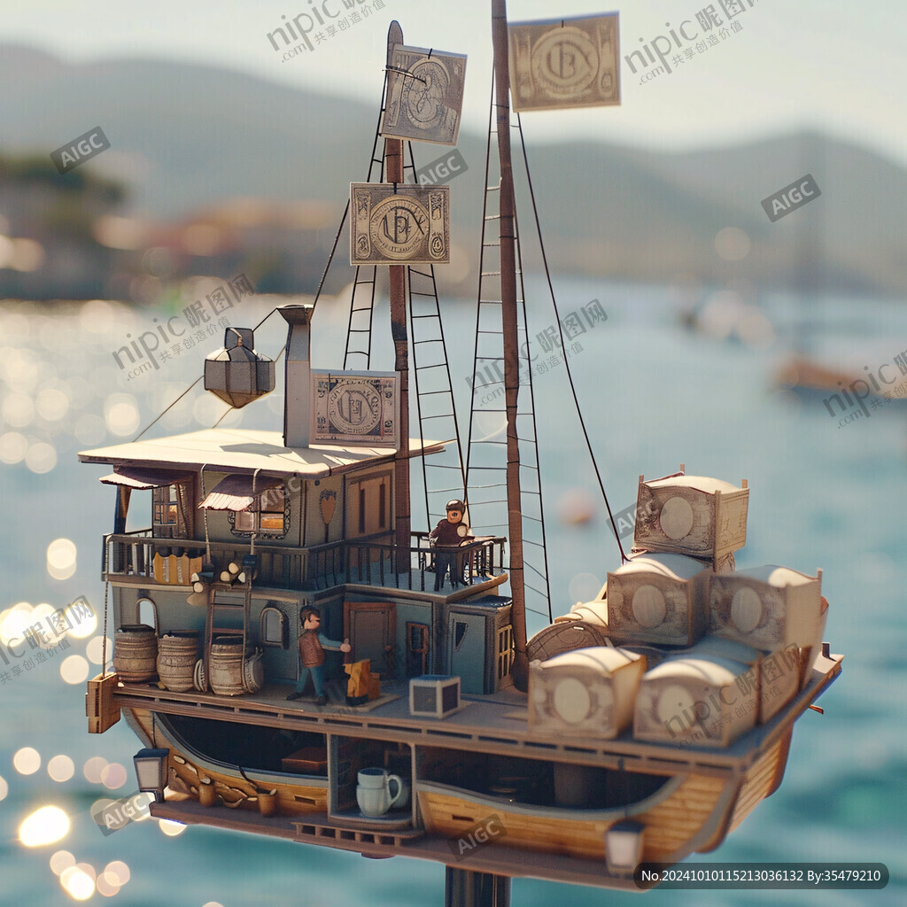 古代码头货运场景