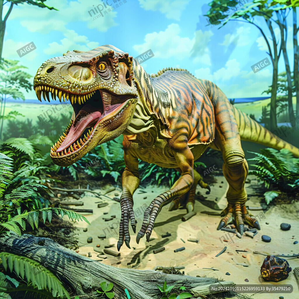 恐龙高清3d地贴