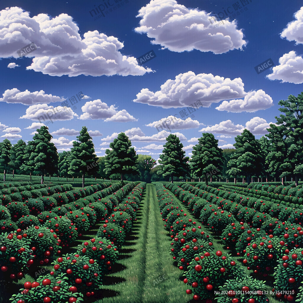 茶园风景装饰画