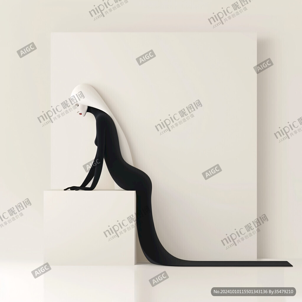 精灵极简意境海报