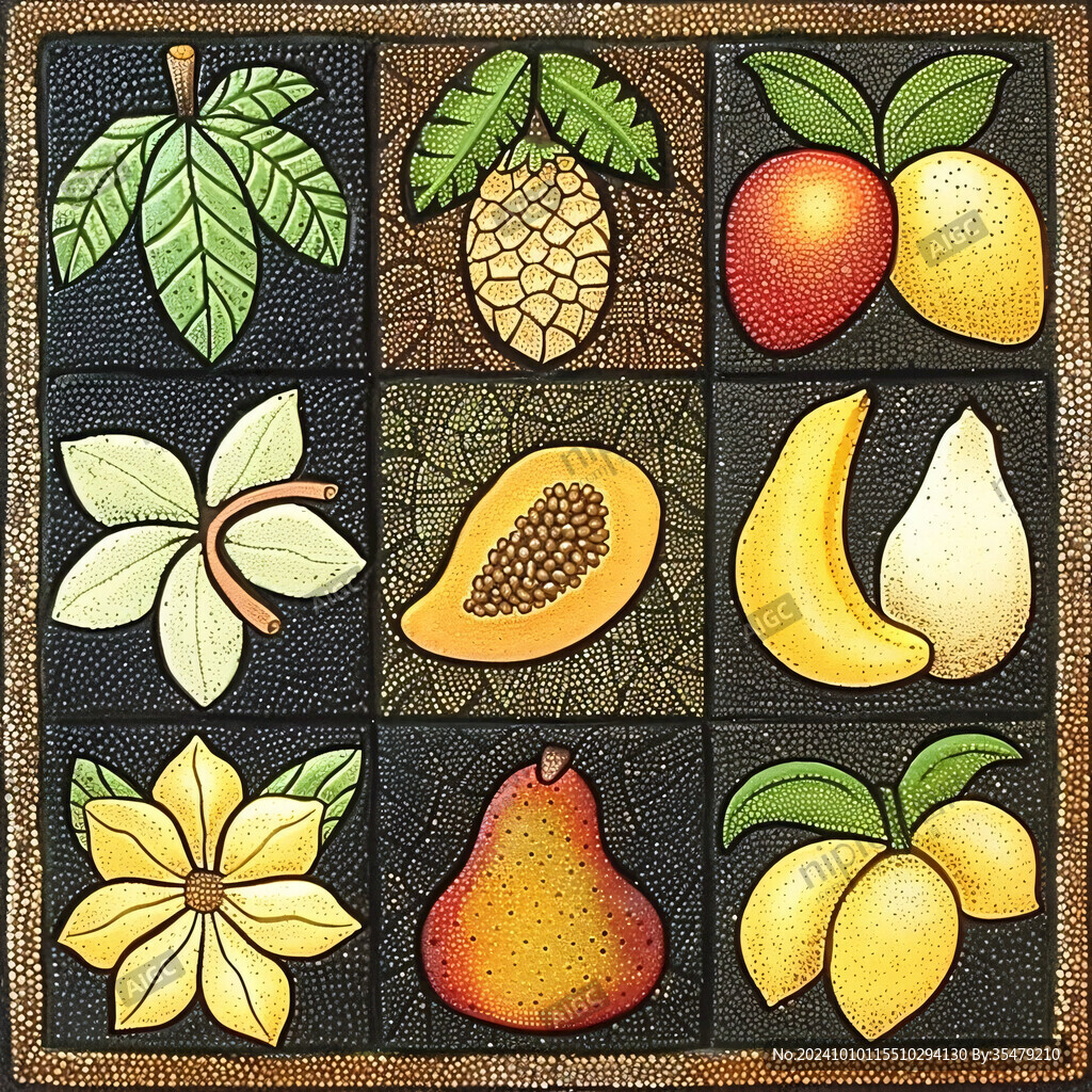 马赛克水果
