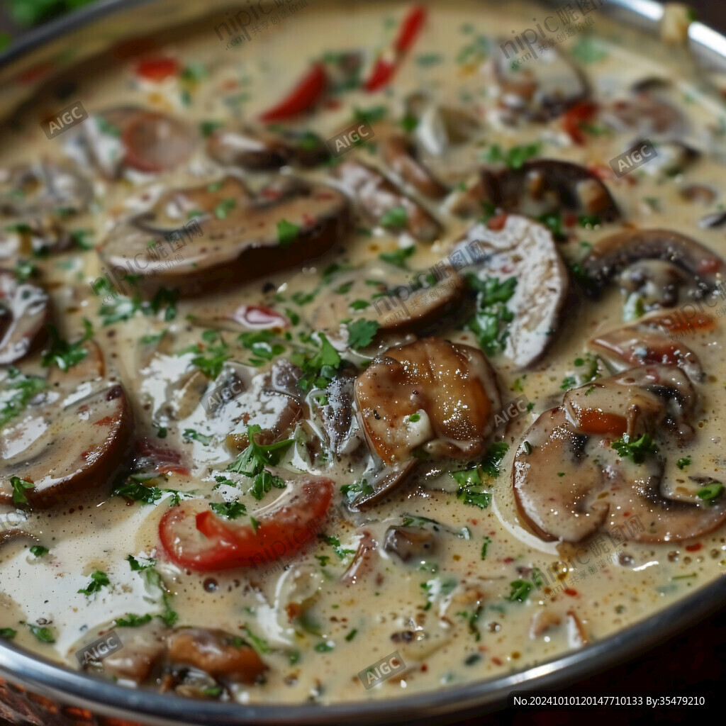 奶油烩蘑菇
