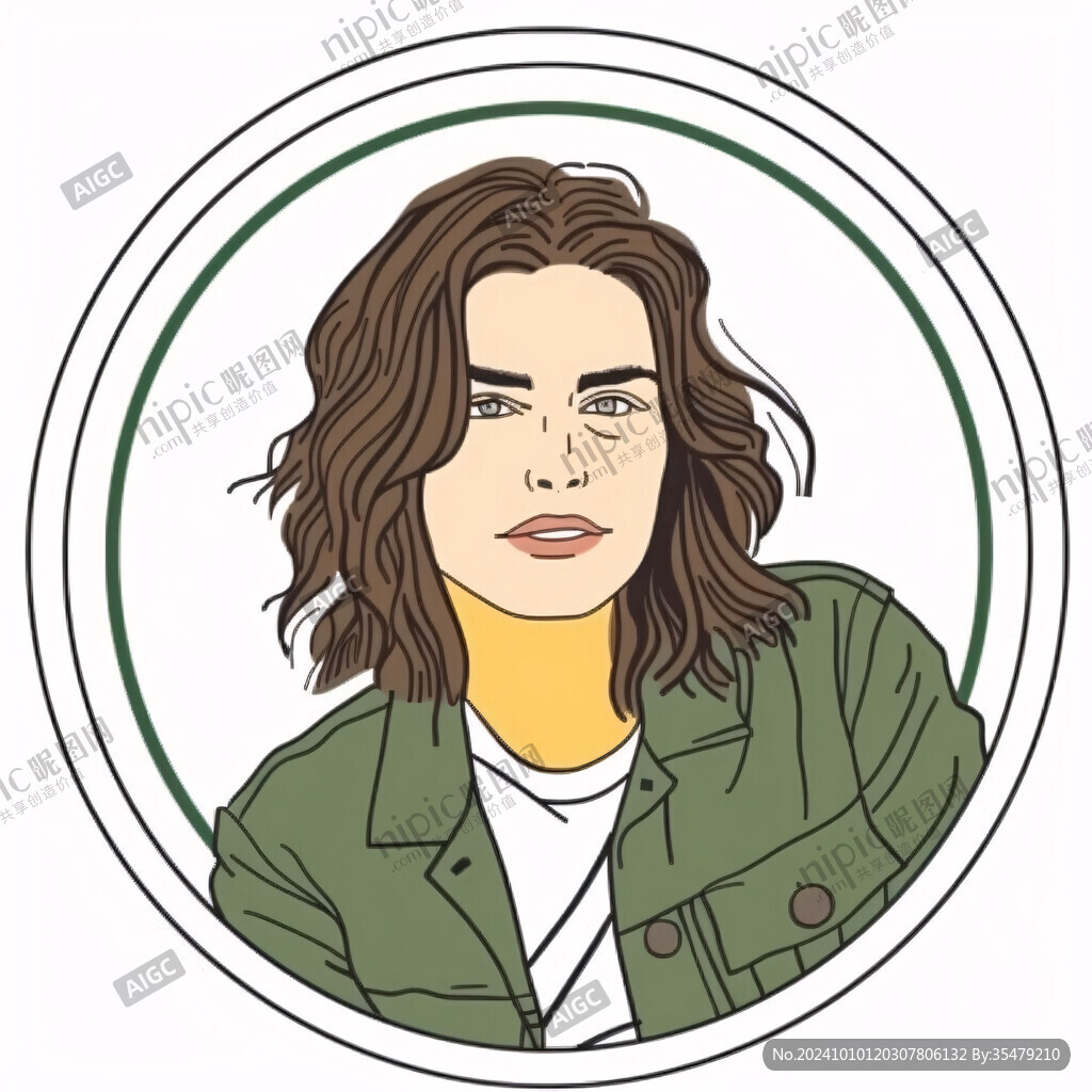 扁平插画人物时尚杂志