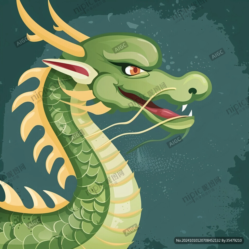 卡通插画龙素材