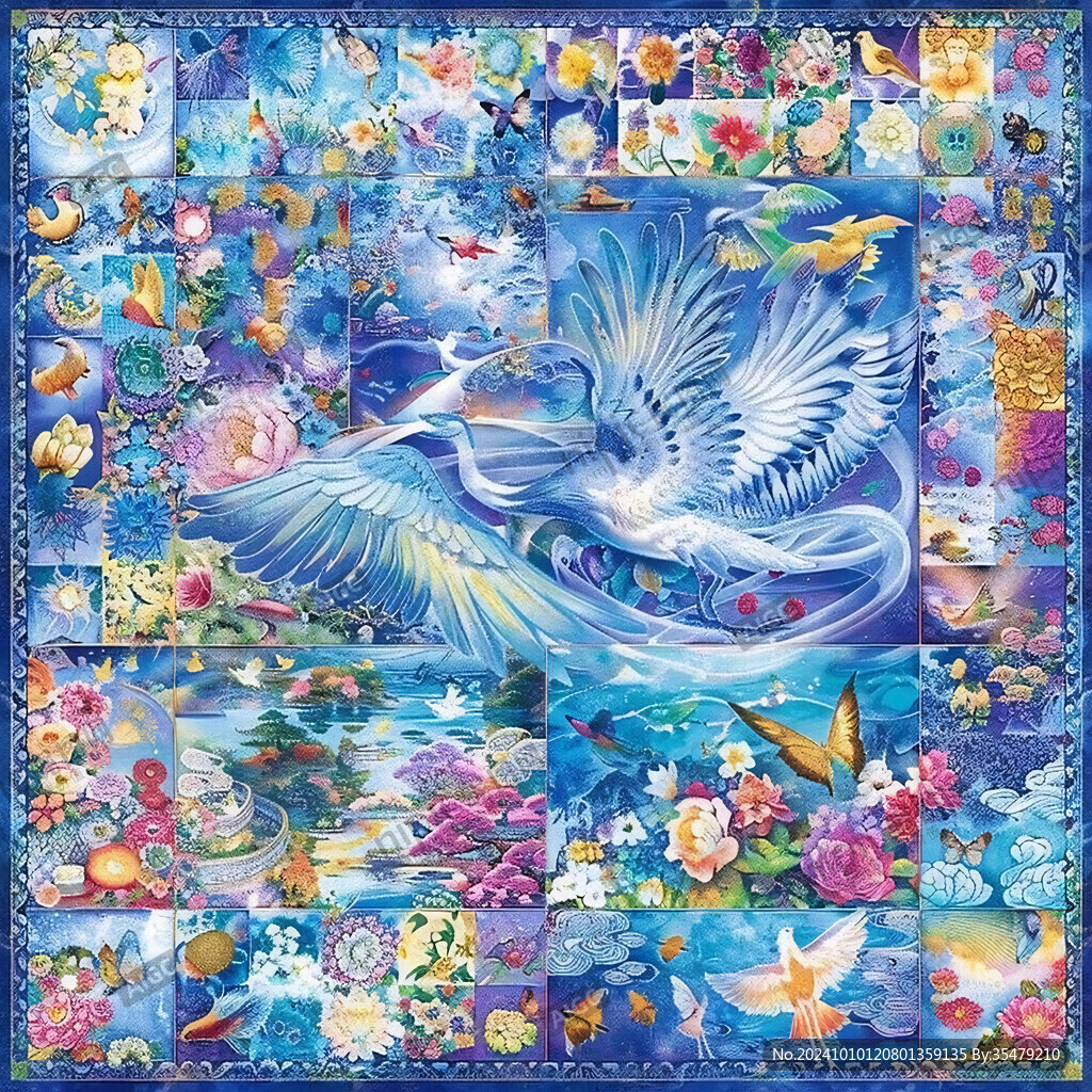 丝巾数码图案设计