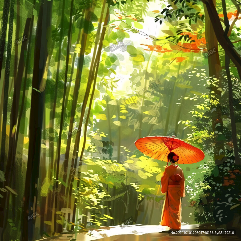 西双版纳旅游插画绘