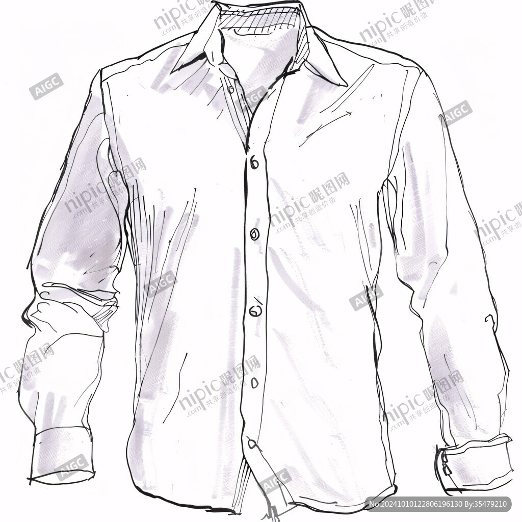 休闲衬衫款式图