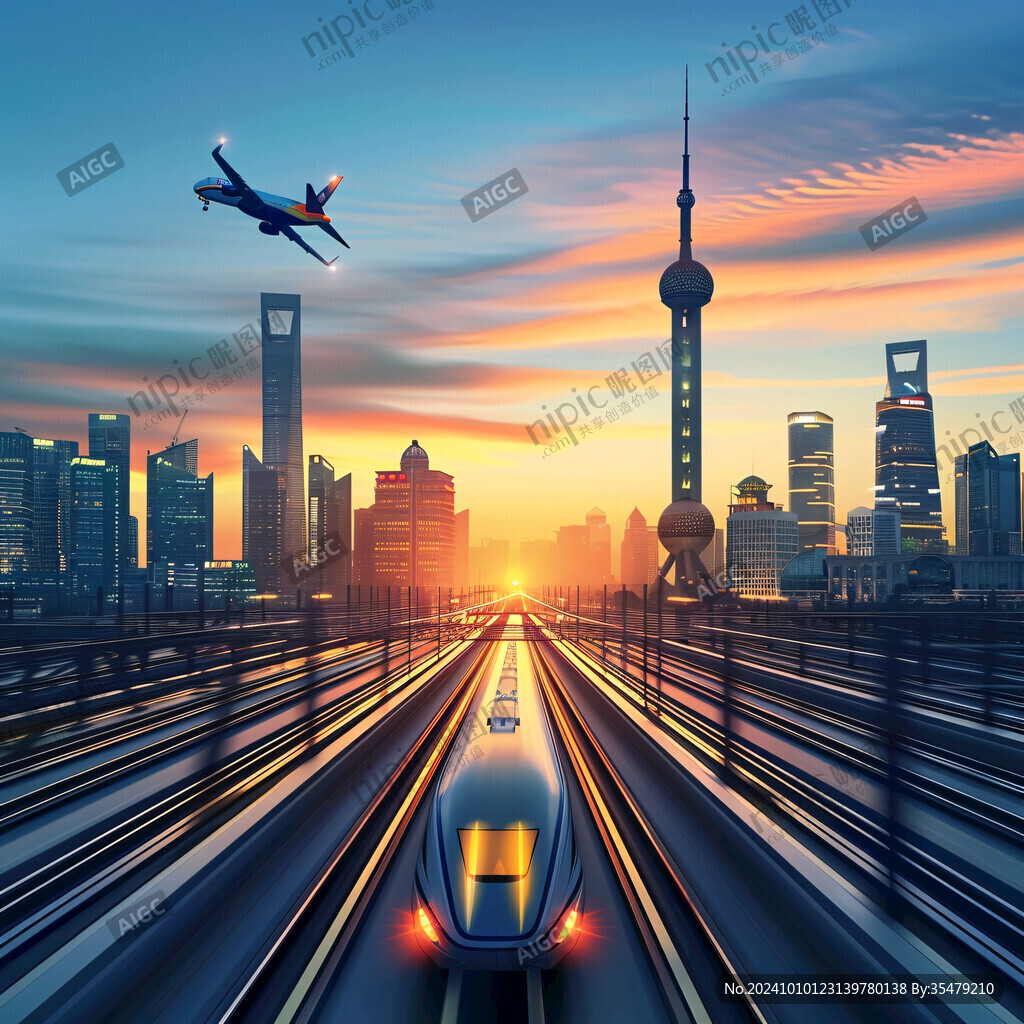 高铁试运行背景海报