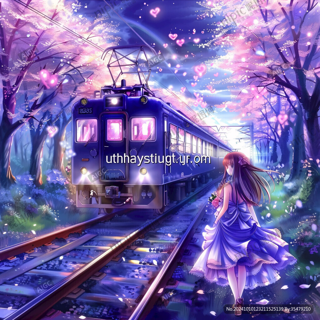 离别的车站绘画