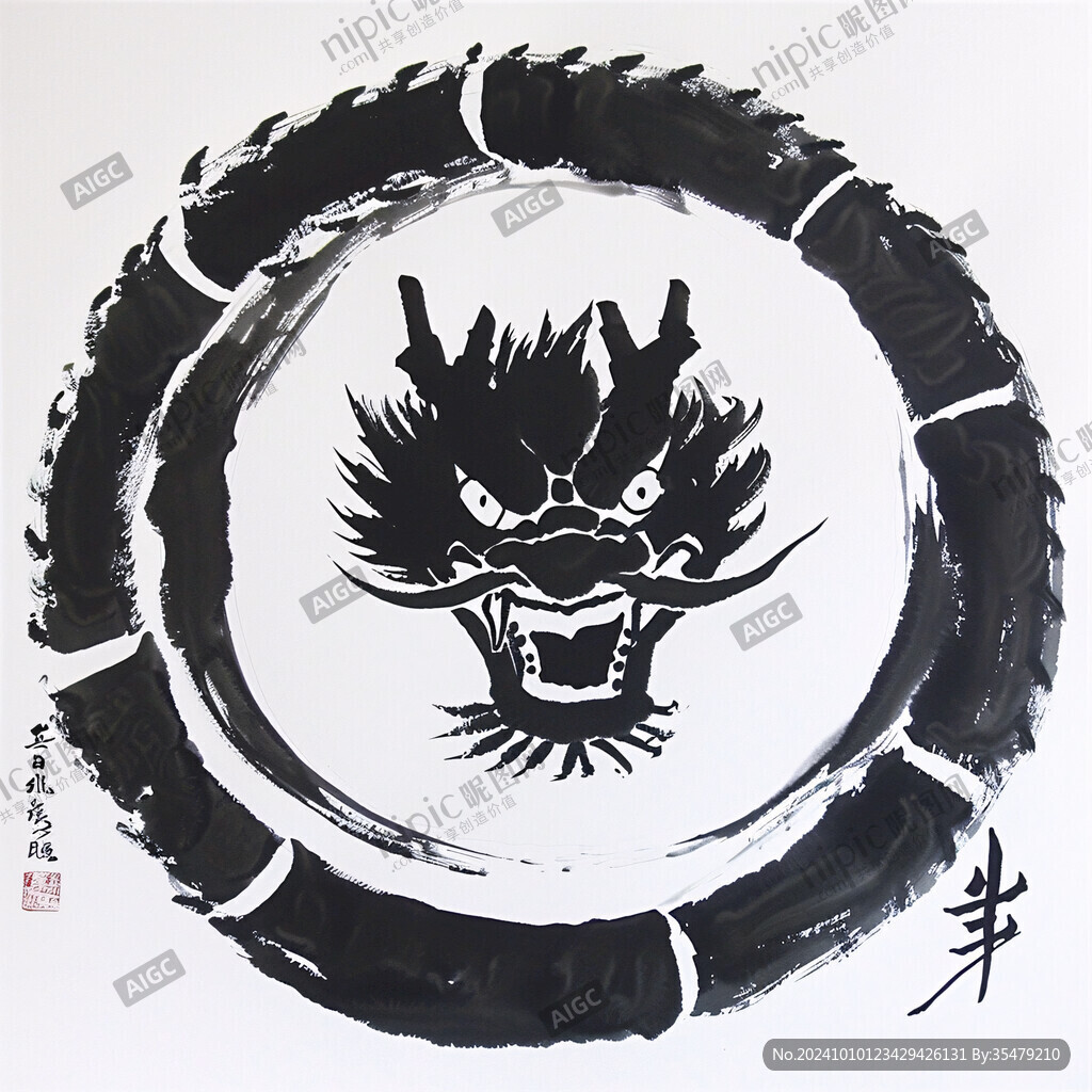 龙绘画元宵节龙图标