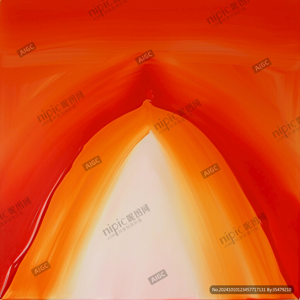 橘红色动感曲线背景