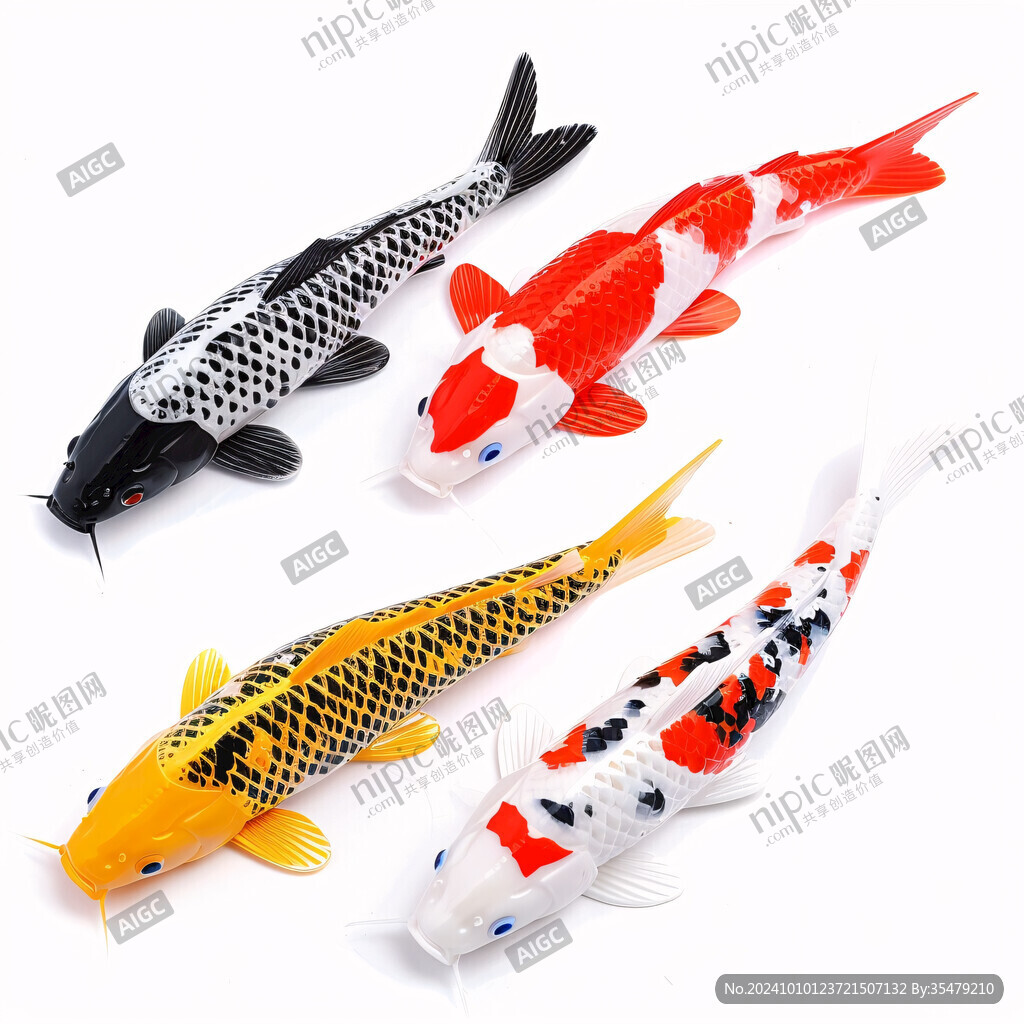 锦鲤鱼模型