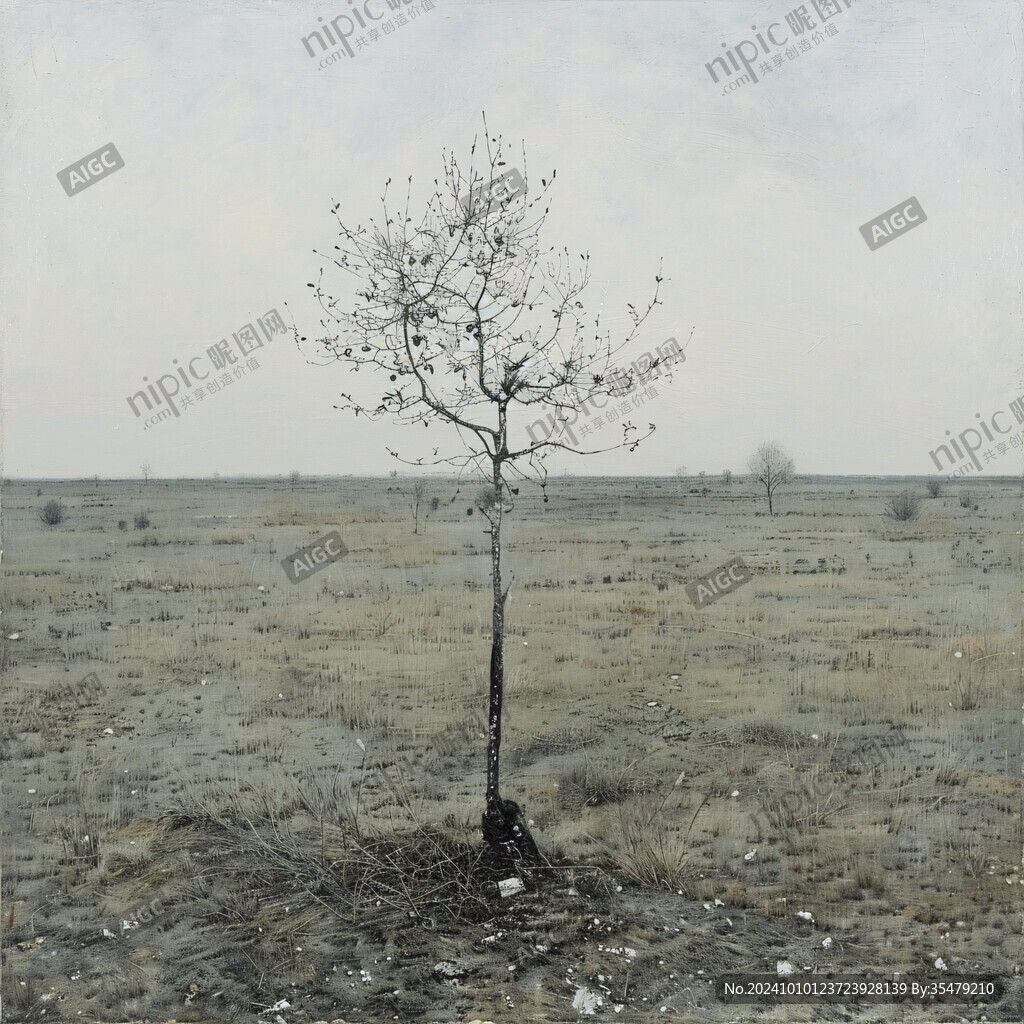 黄土地上一棵树