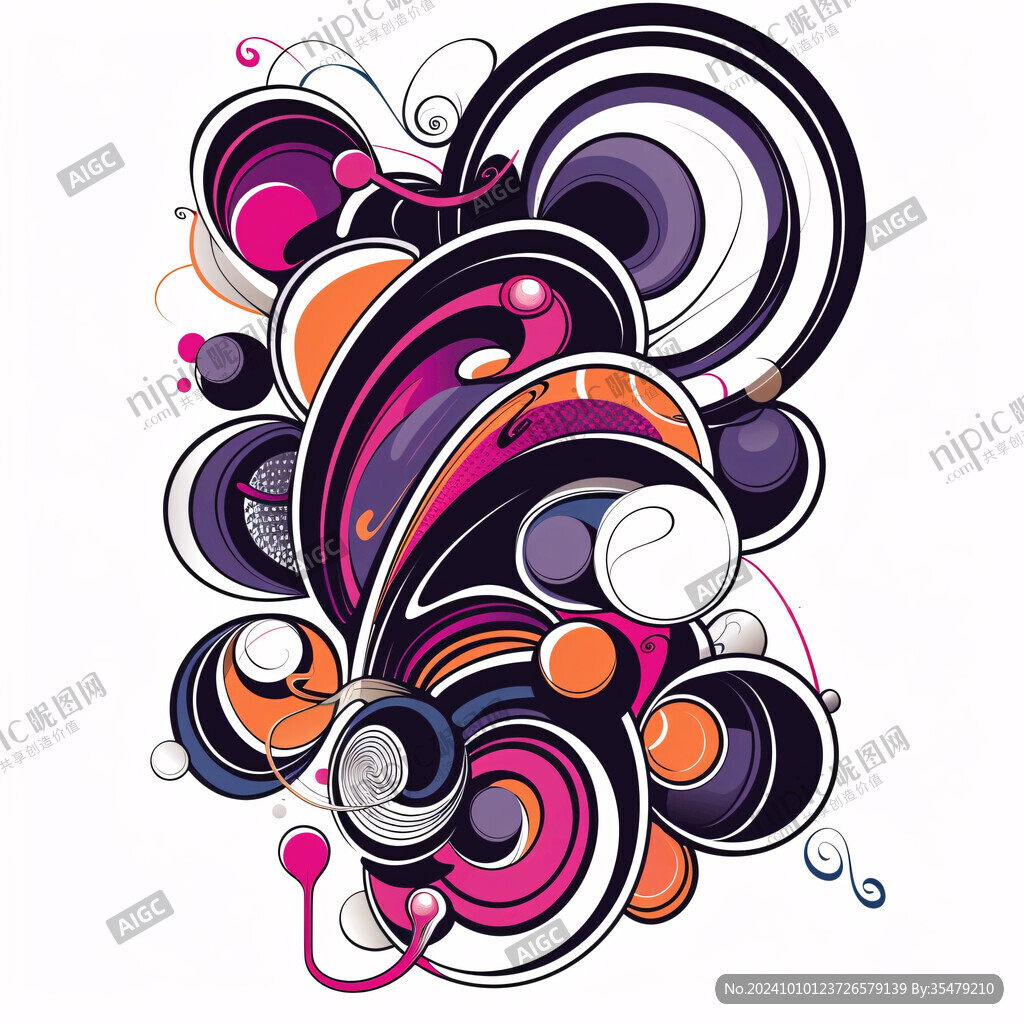 时尚动感简易图案