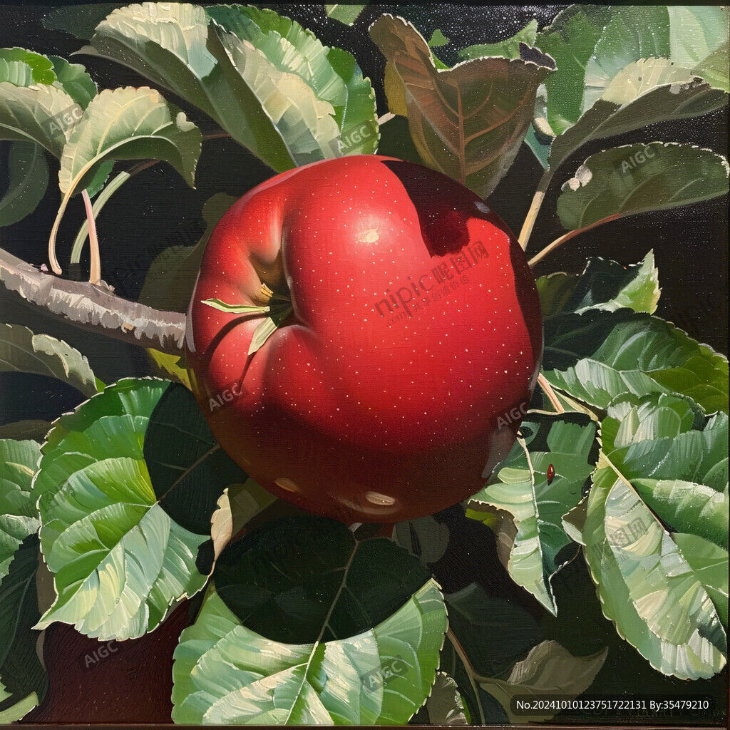 苹果树3d画