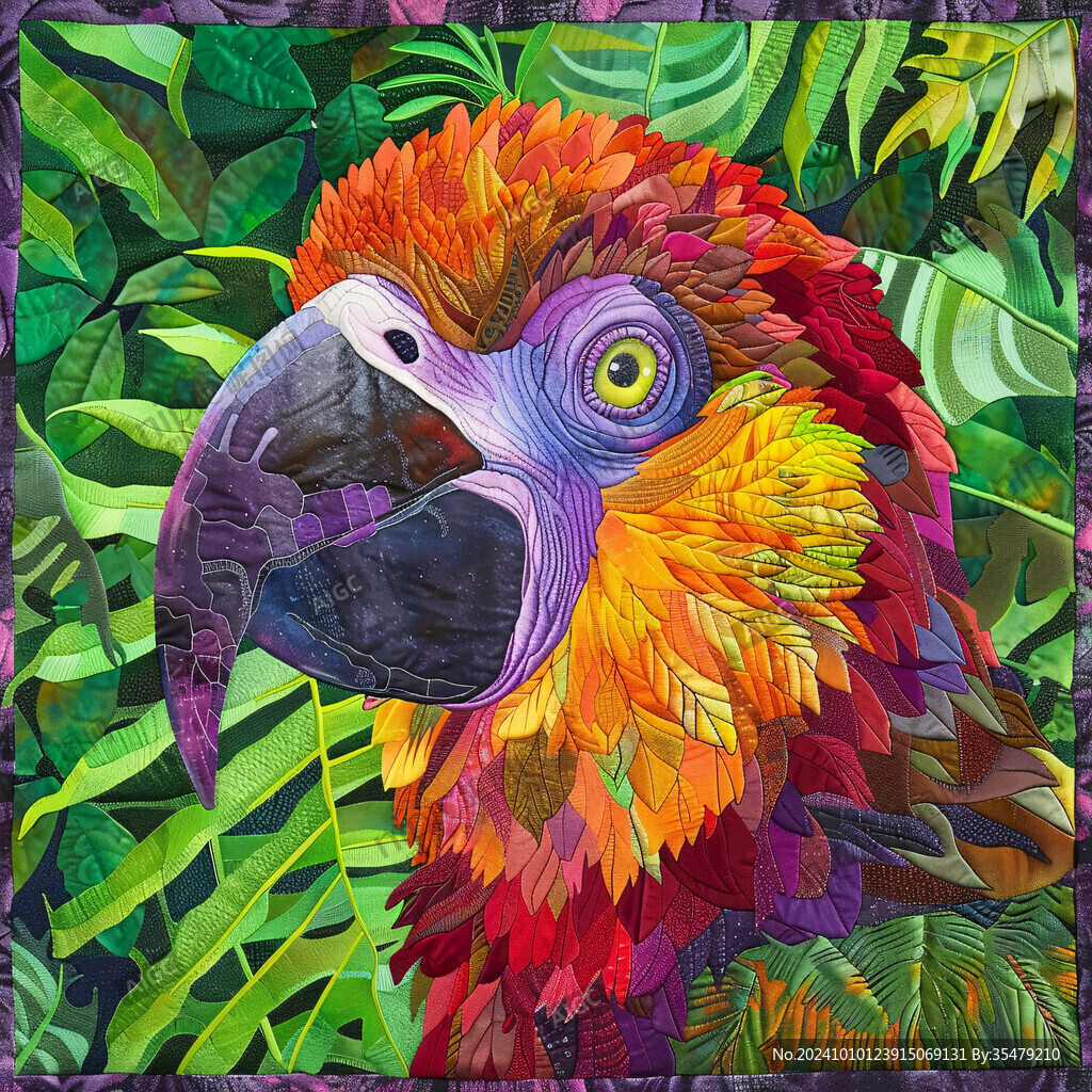 立体画金刚鹦鹉