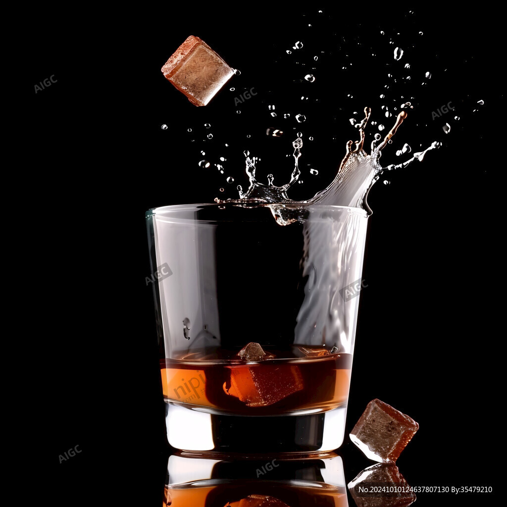 洋酒水珠创意造型