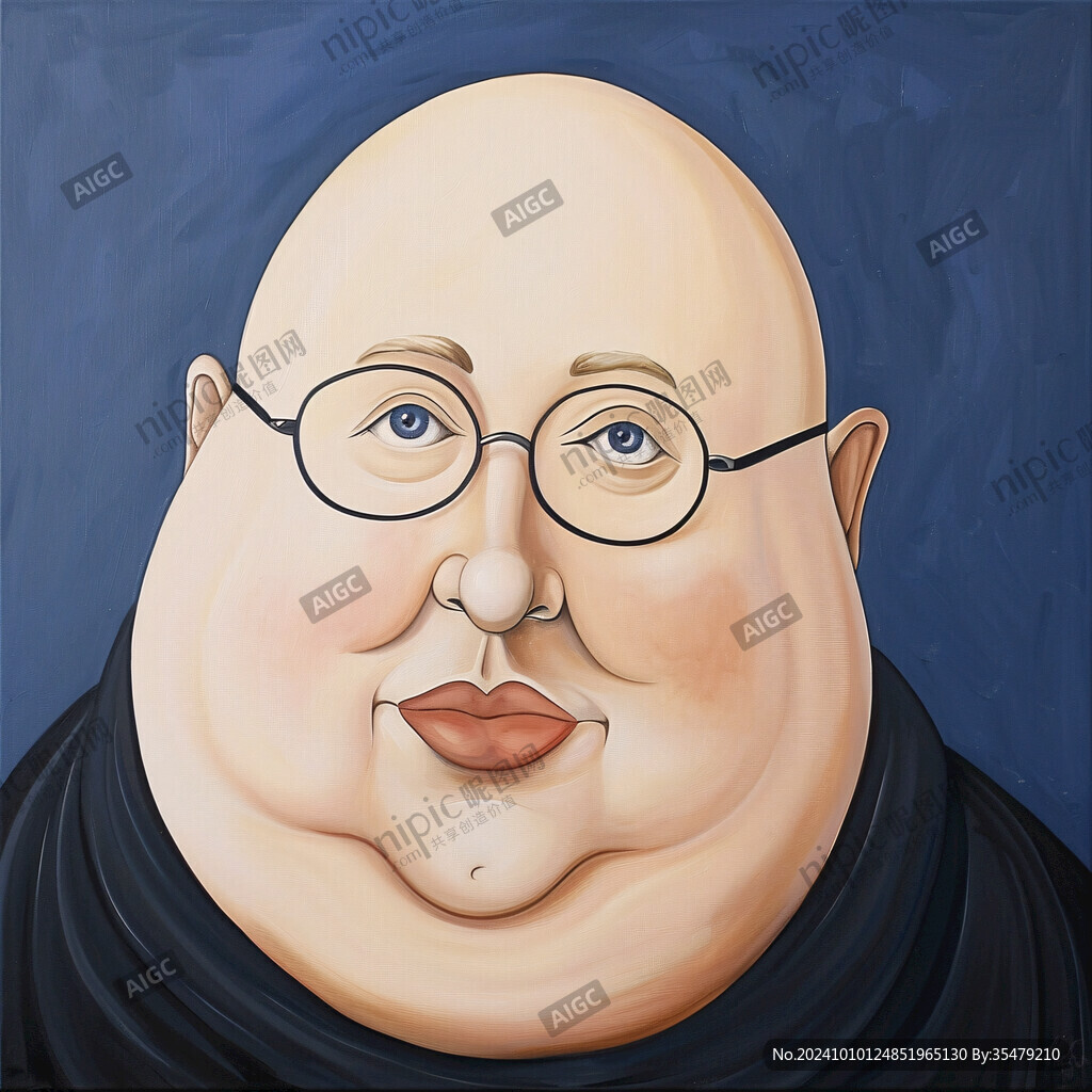 卡通人物现代油画