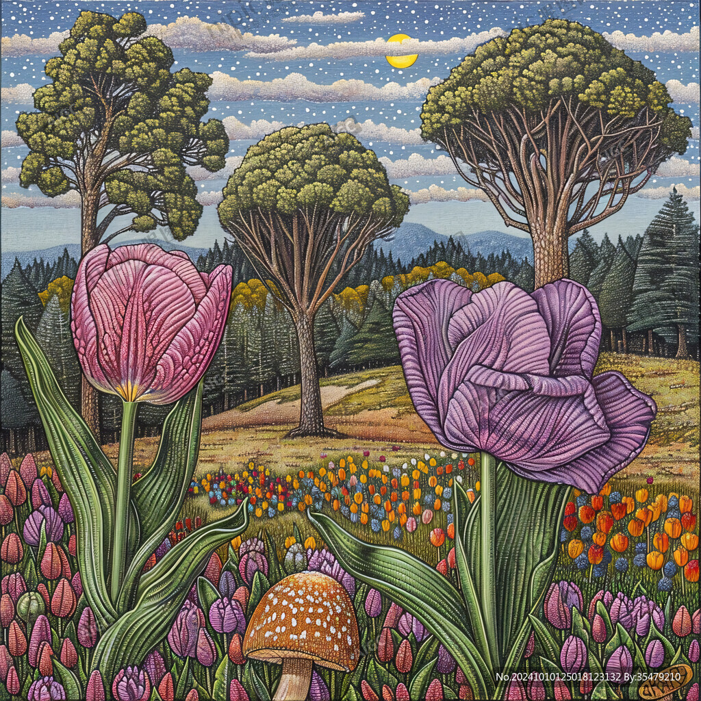 新西兰彩绘手绘装饰画